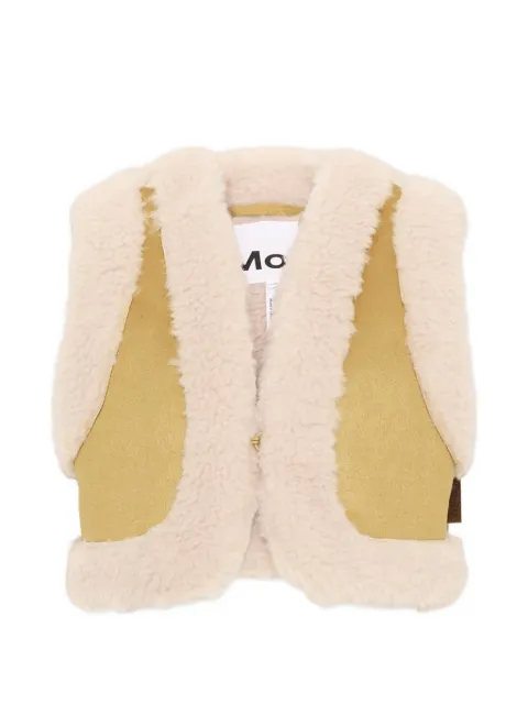 Molo Hildur faux-shearling panelled gilet