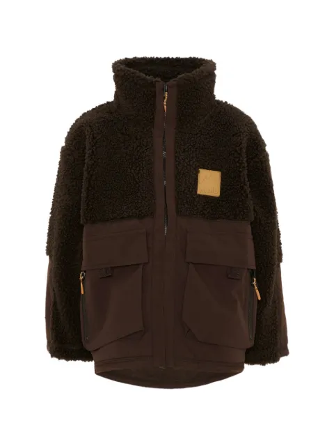 Molo fleece-panelled zip-up jacket