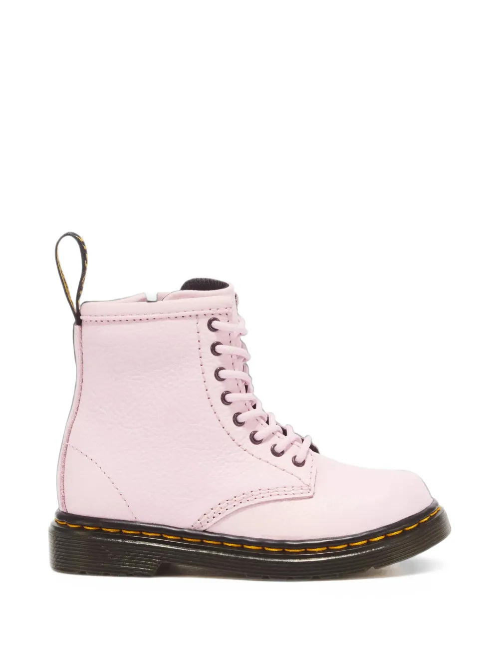 Dr. Martens Kids Anfibi Virginia in pelle - Rosa