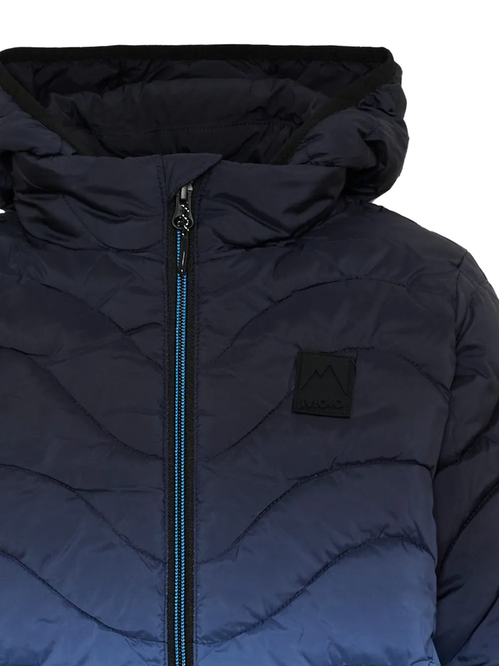 Molo Hao gewatteerd jack met kleurverloop Blauw