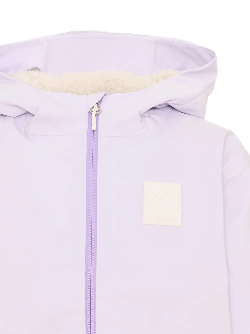 Molo Horizon jack met capuchon en rits Paars