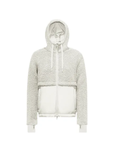 CAPE HORN Palmar fleece-texture panelled cardigan