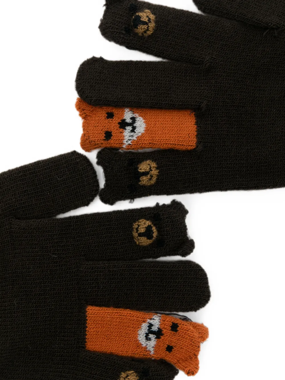 Molo Kaapo gebreide handschoenen met dieren-intarsia Bruin