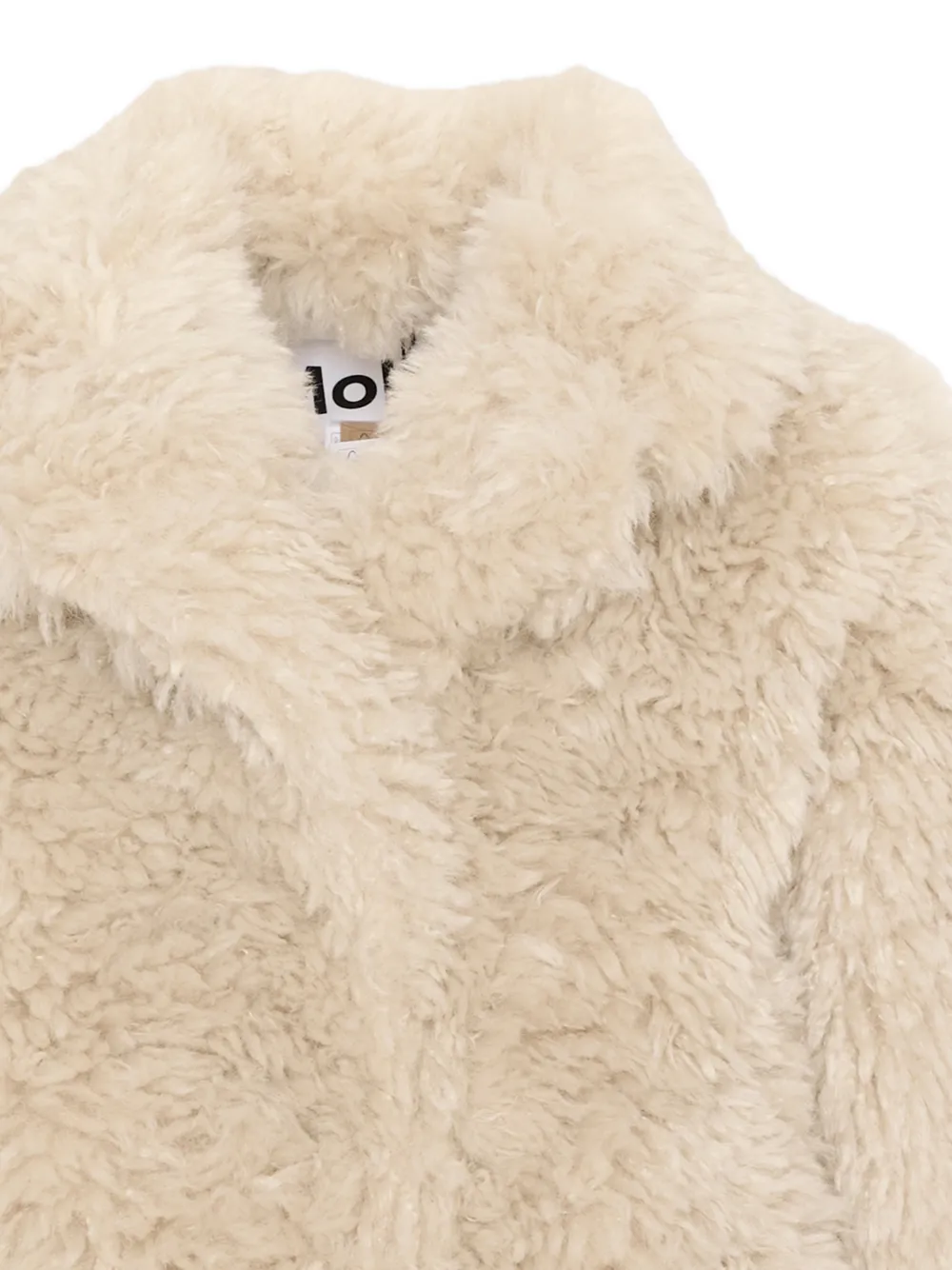 Molo Helin jas van imitatiebont Beige