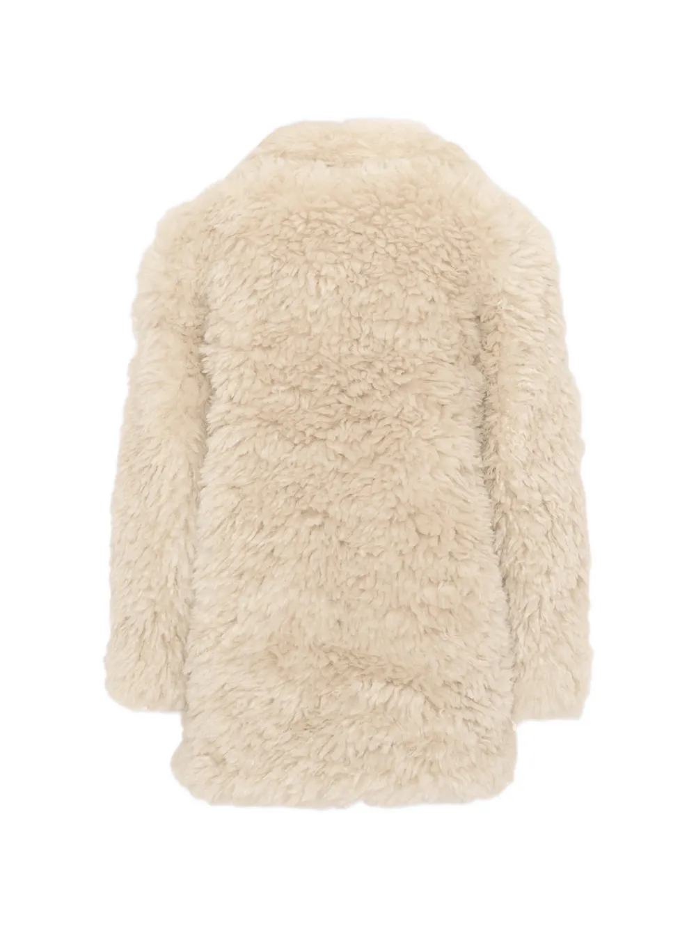 Molo Helin jas van imitatiebont Beige