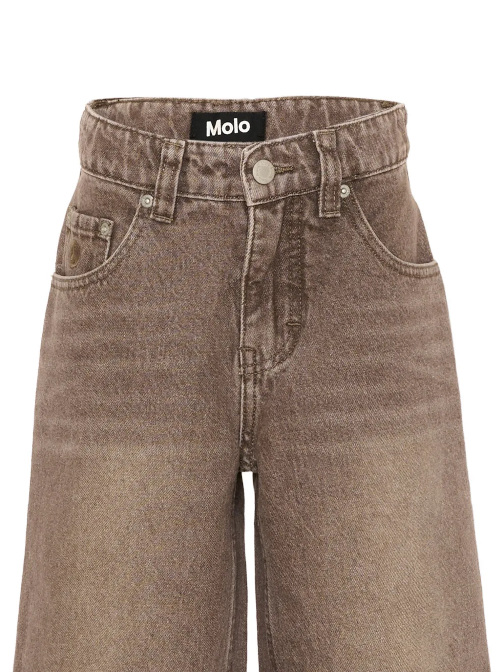 Molo Askio jeans met wijde pijpen Bruin
