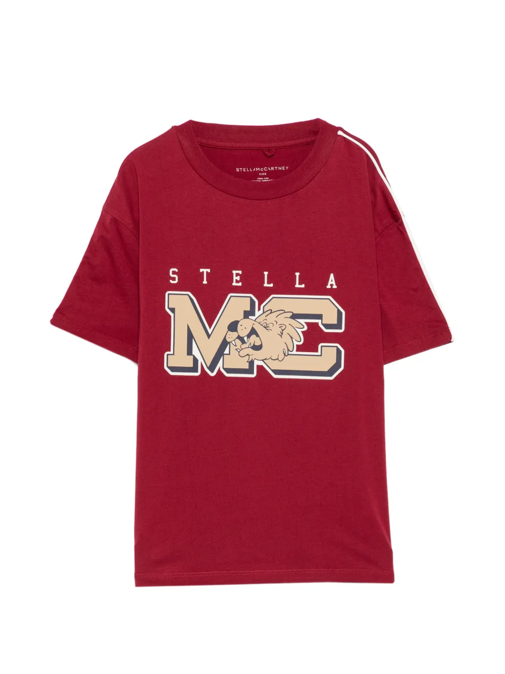 Stella McCartney Kids logo-print short-sleeve T-shirt - Rosso