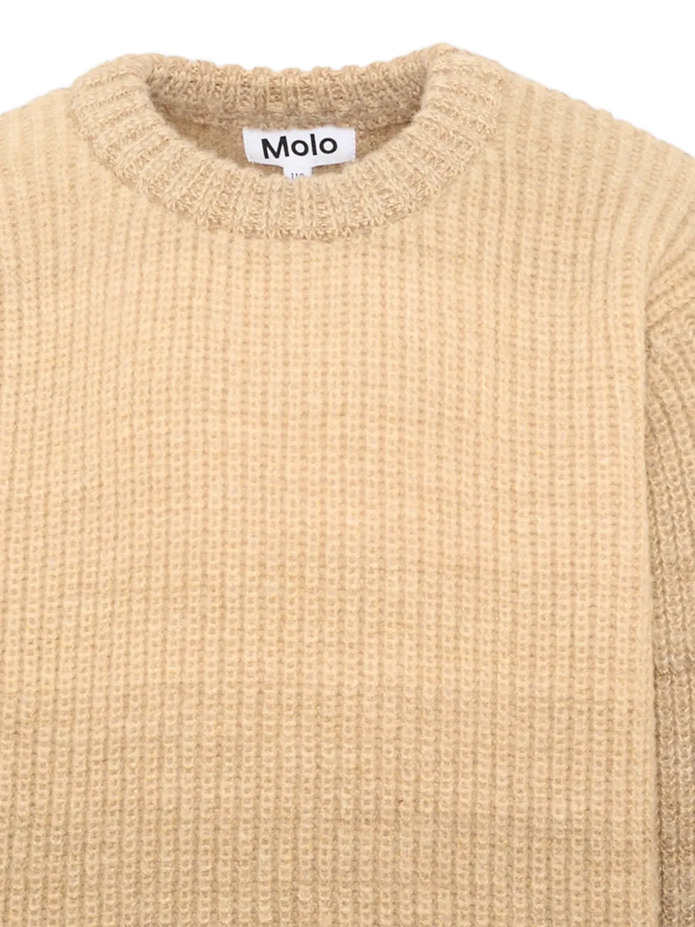 Molo Bello ribgebreide trui Beige