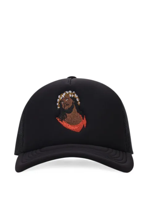 Denim Tears embroidered mesh-panel trucker hat
