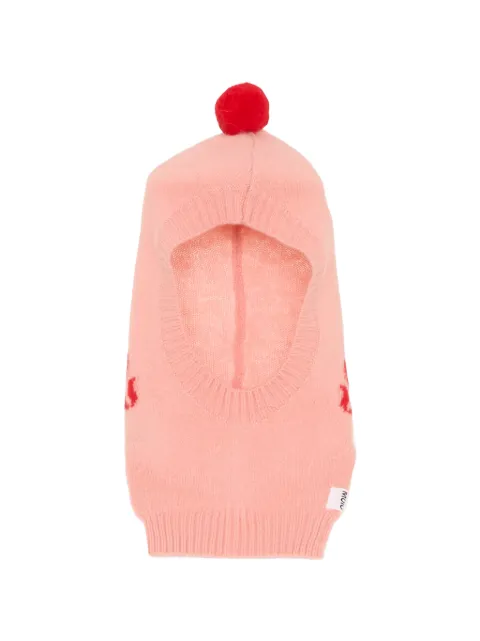 Molo pom-pom heart-intarsia balaclava