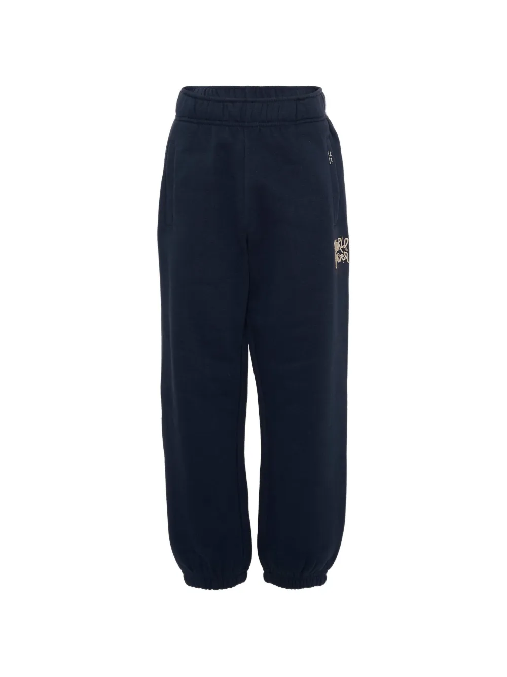 Molo embroidered-logo track pants - Blu