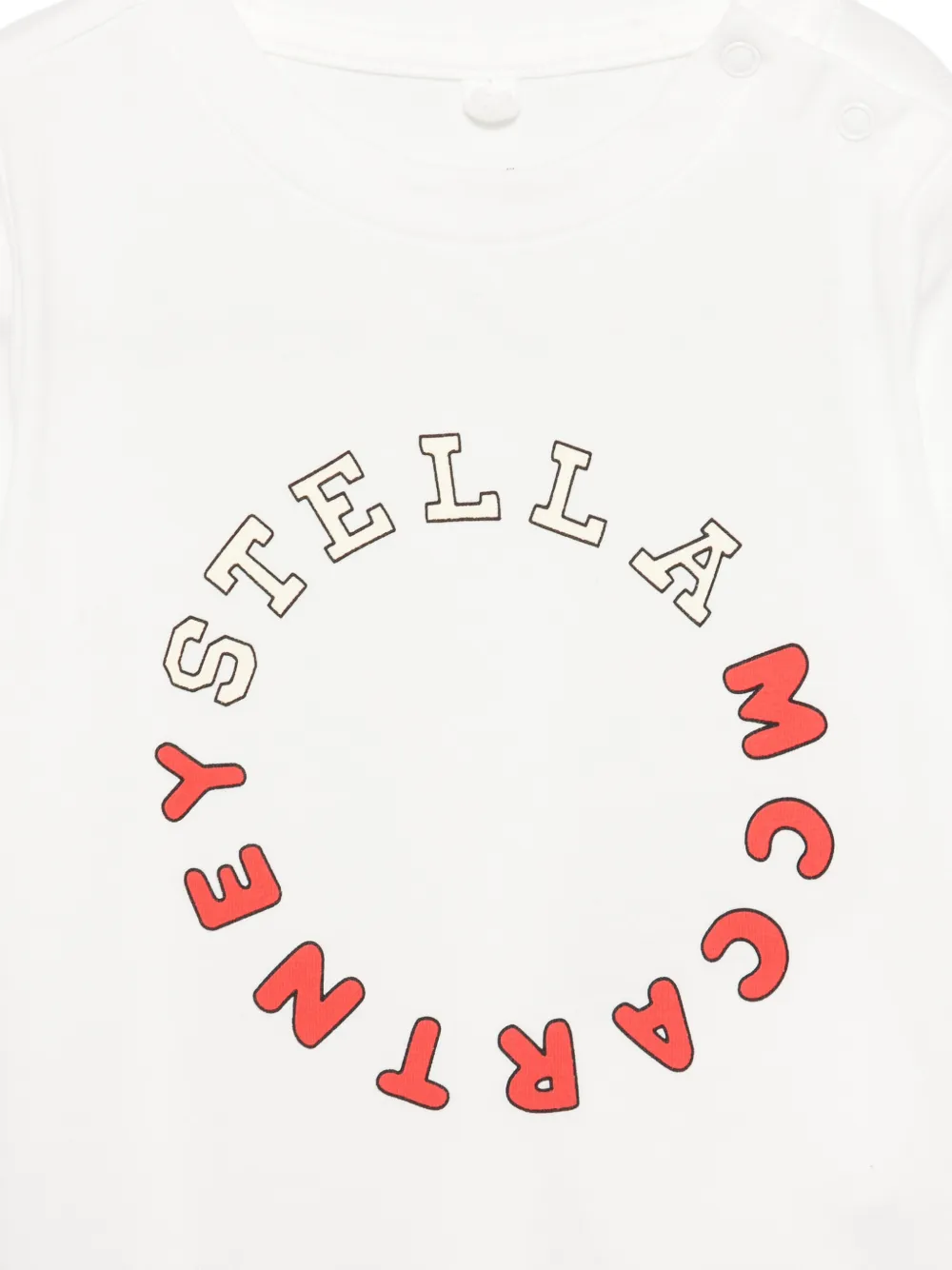 Stella McCartney Kids T-shirt met logoprint Wit