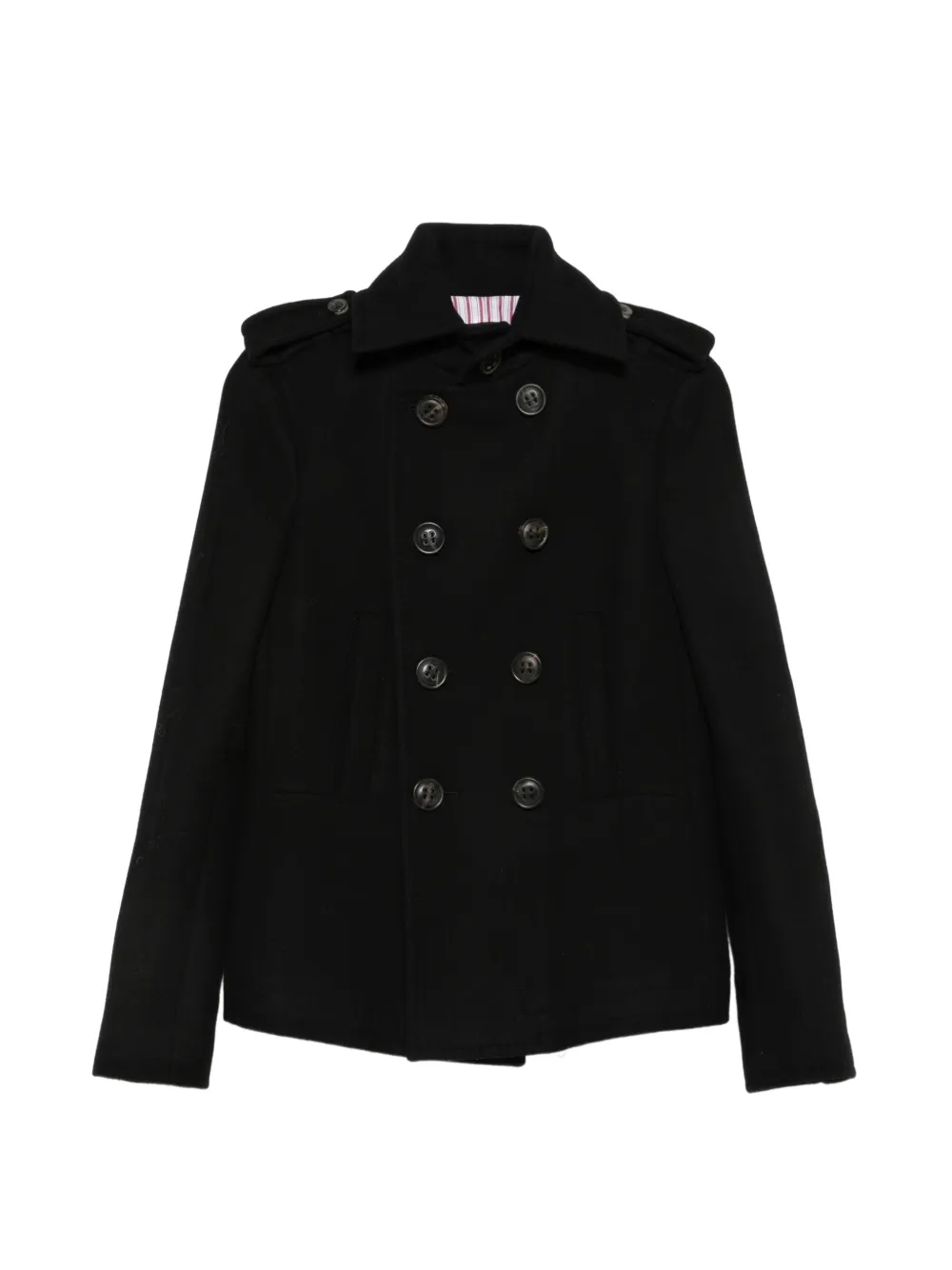 Pre-owned Dsquared2 2000s Double-breasted Jacket In Black