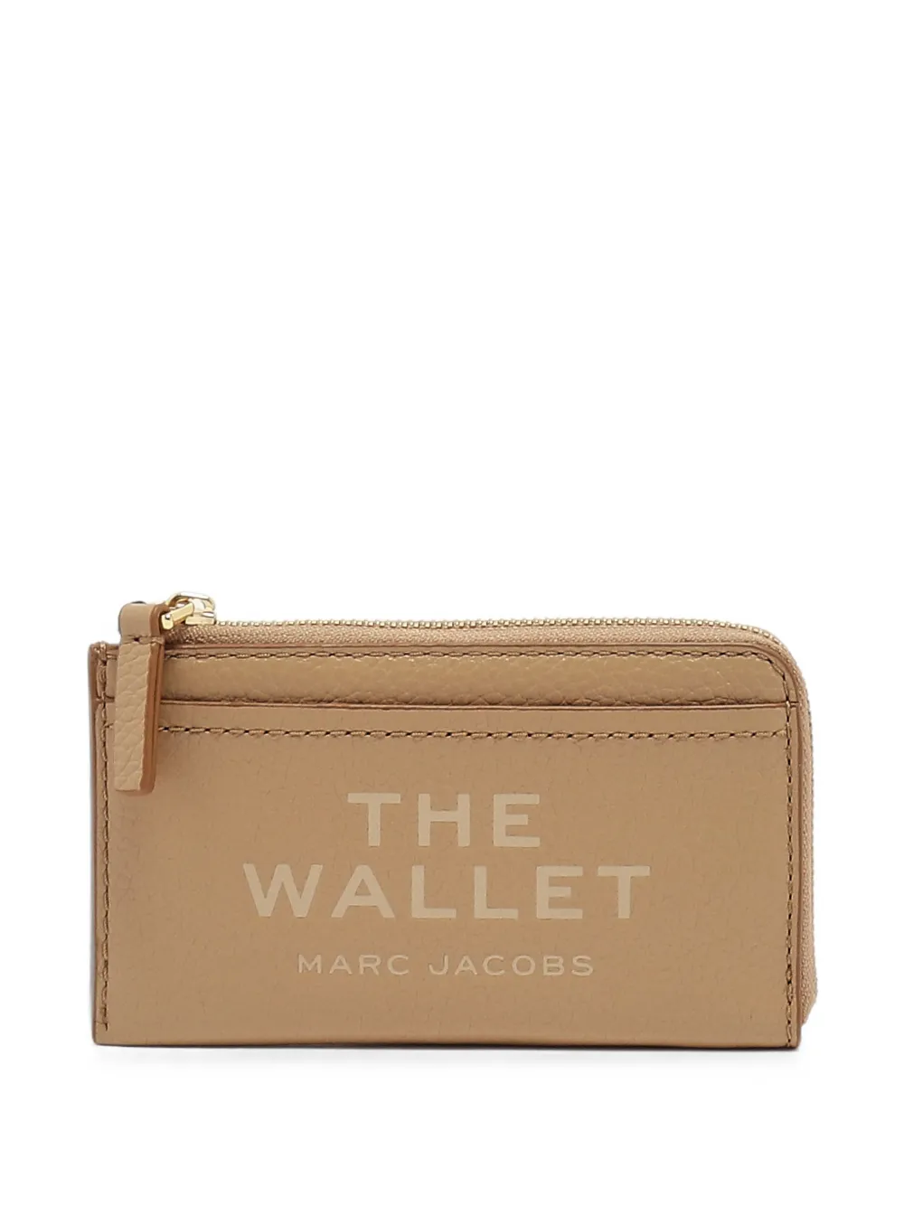Marc Jacobs The Leather Top-zip Multi Wallet In Neutrals