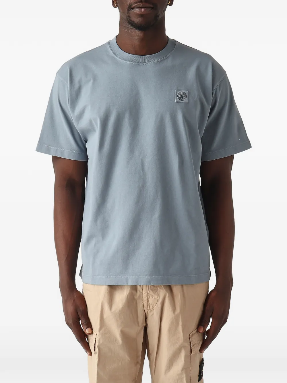 Stone Island 2100030 combed organic cotton jersey T-shirt - Blu