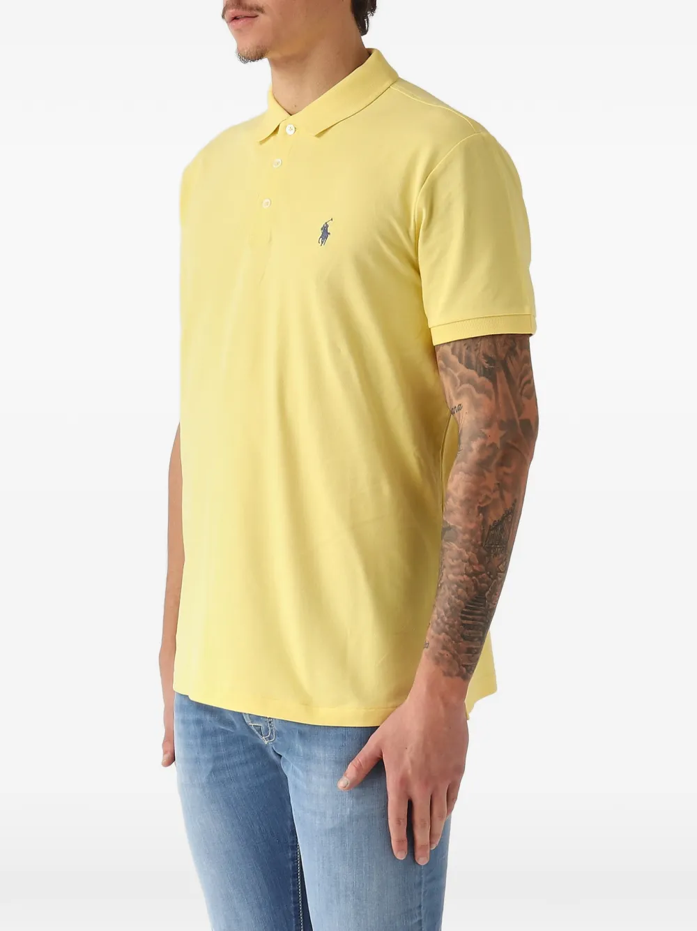 Polo Ralph Lauren Poloshirt met geborduurd logo Geel