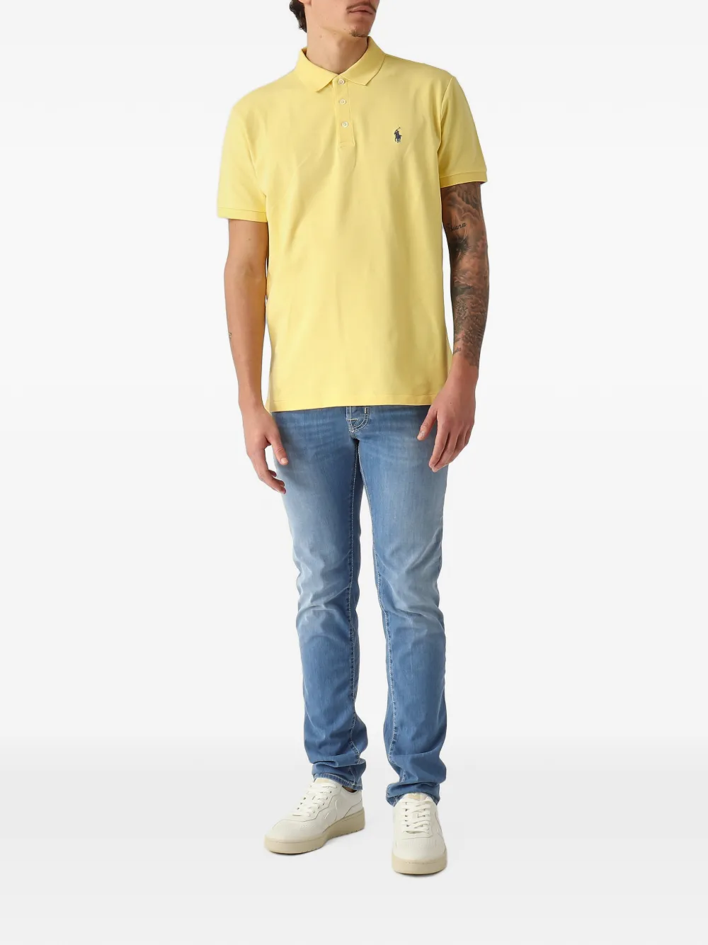 Polo Ralph Lauren Poloshirt met geborduurd logo Geel