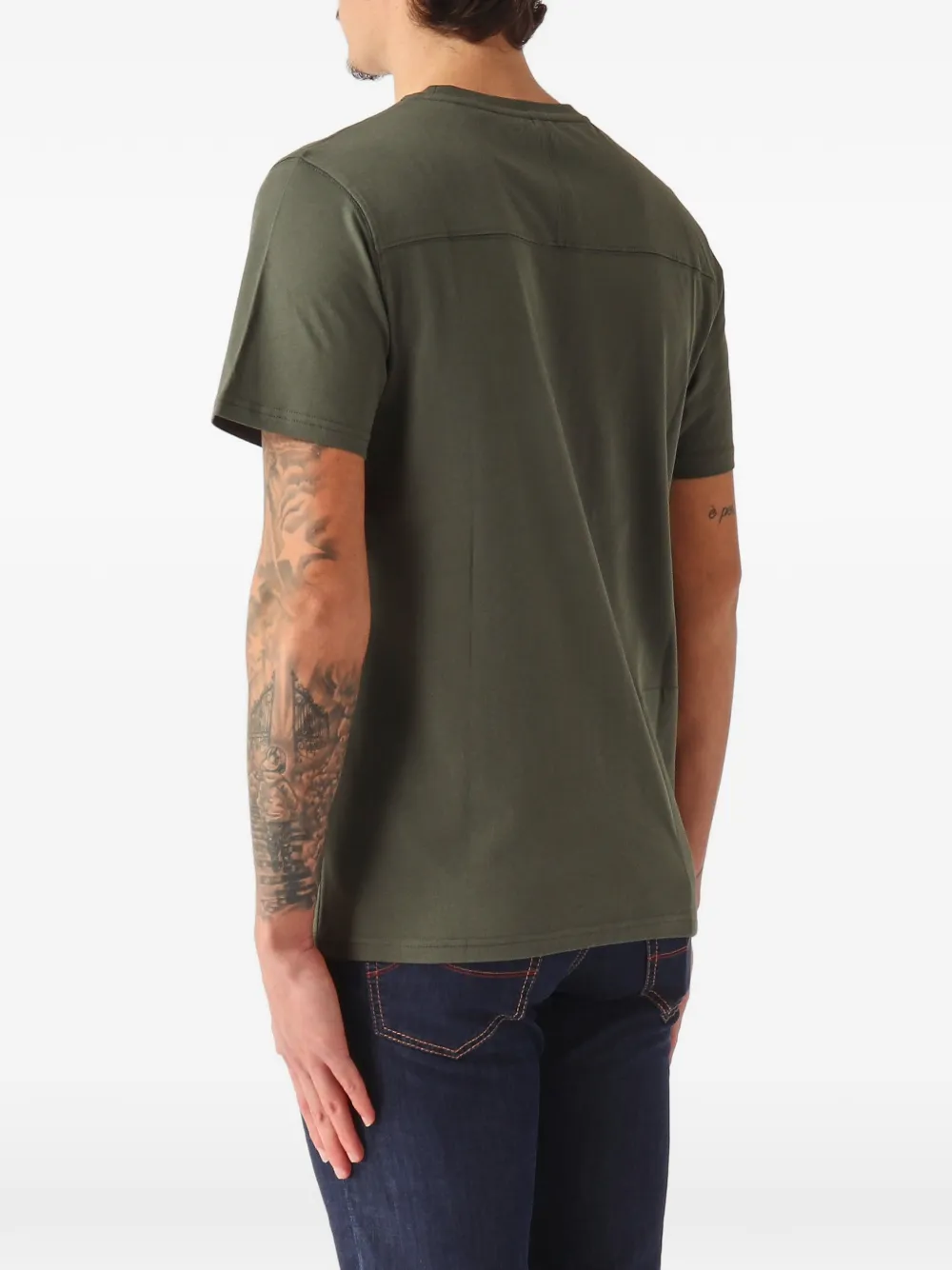 K-Way Leonide T-shirt met logo-patch Groen