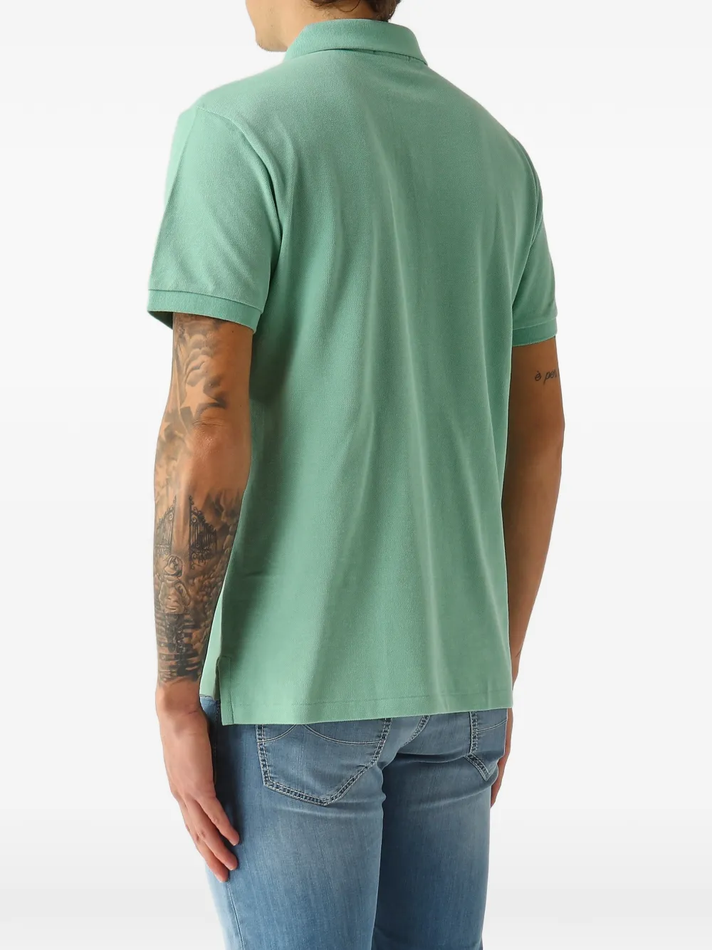 Polo Ralph Lauren Piqué poloshirt met geborduurd logo Groen