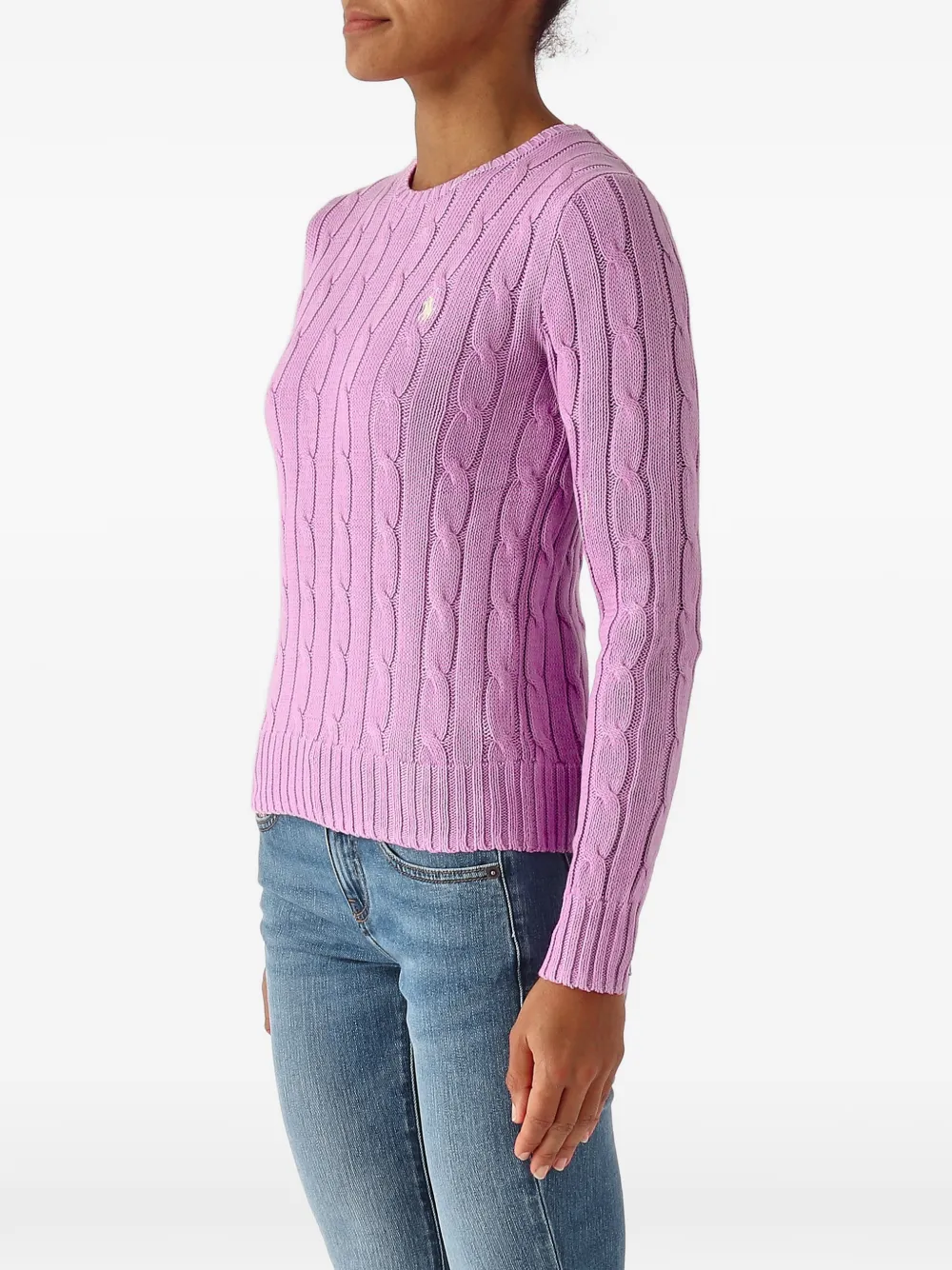 Polo Ralph Lauren Julianna ケーブルニット ロゴエンブロイダリー