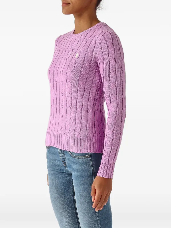 Polo Ralph Lauren Julianna ケーブルニット ロゴエンブロイダリー