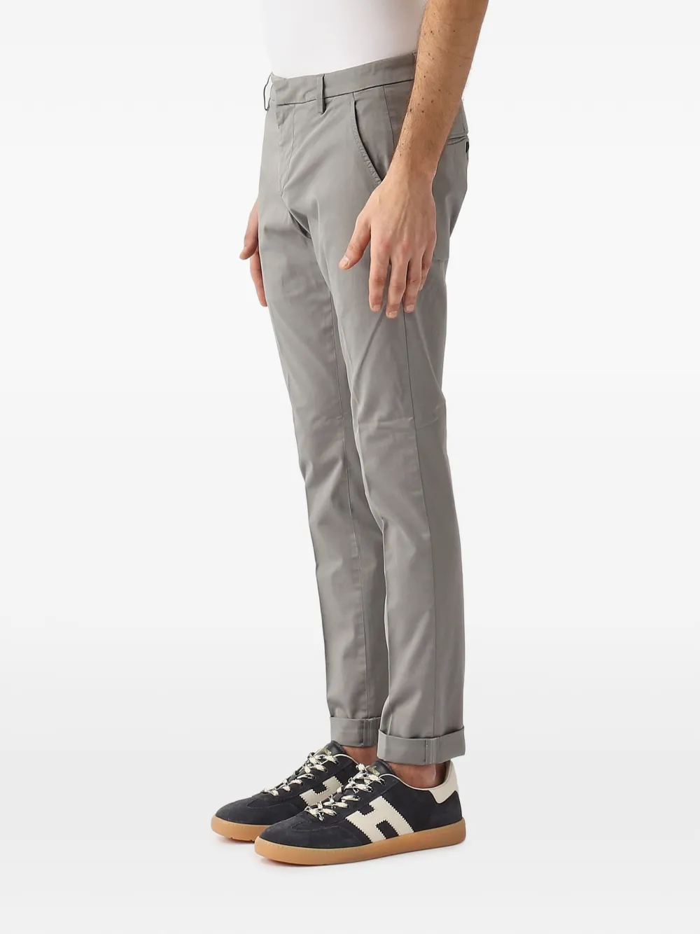 DONDUP Slim-fit chino Grijs