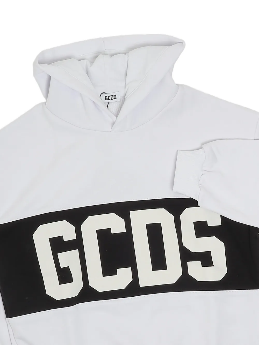 Gcds Kids Hoodie met logoprint Wit
