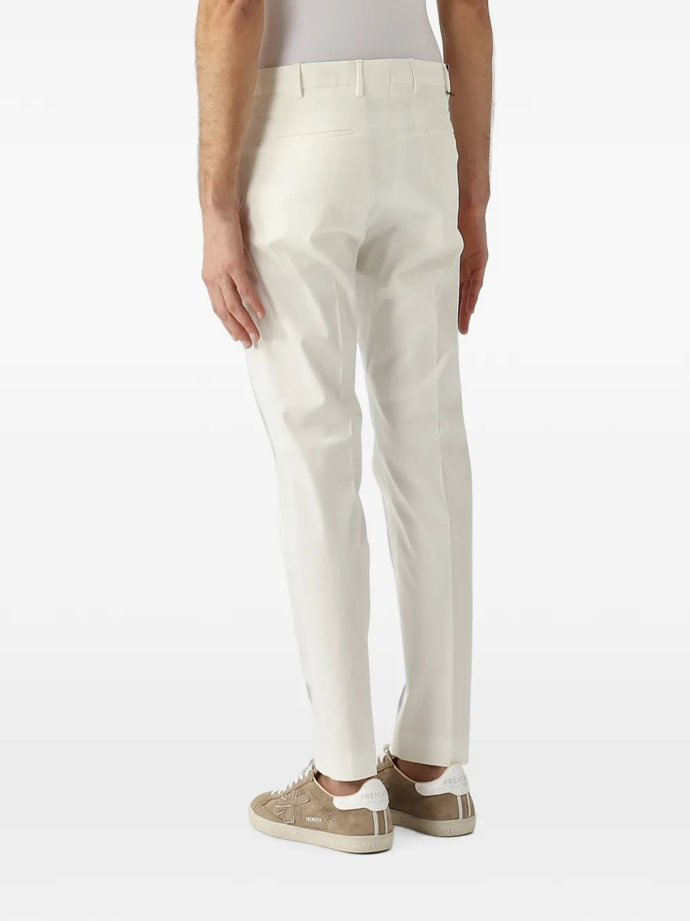 PT Torino Geplooide pantalon Wit