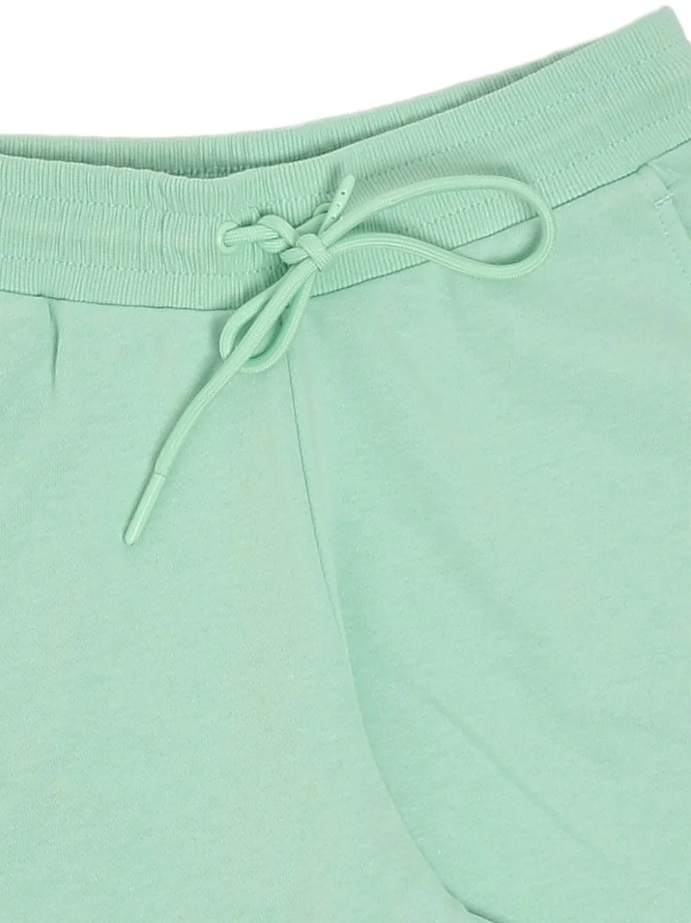 Liu Jo Kids Shorts met trekkoord en logo verfraaid met stras Groen