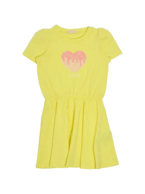 Liu Jo Kids heart-print dress