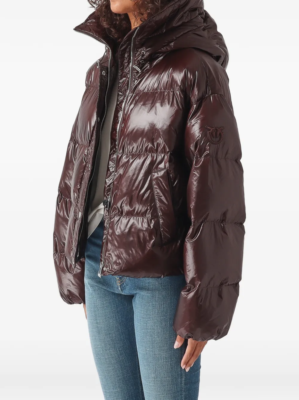 PINKO quilted hooded jacket Bruin