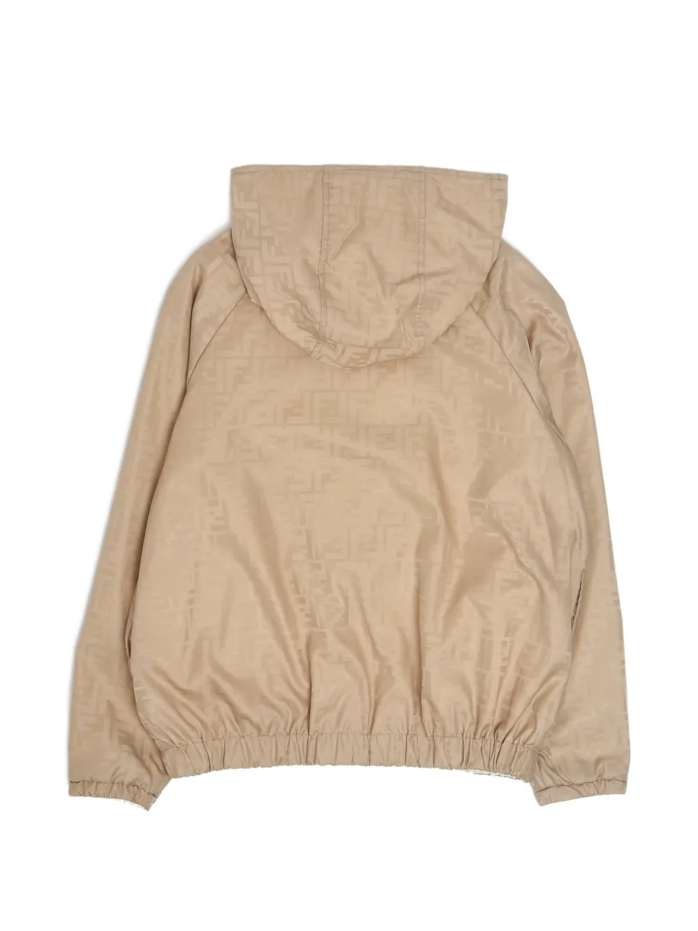 Fendi Kids Omkeerbaar jack met FF-monogram Beige