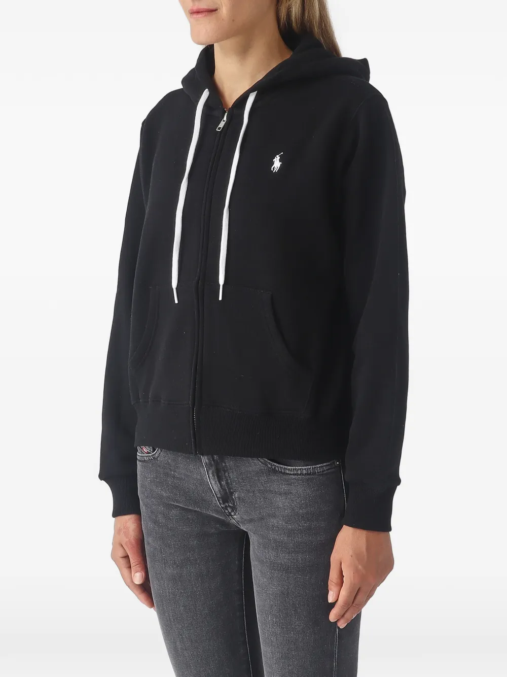 Polo Ralph Lauren Fleece hoodie met rits Zwart