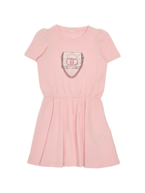 Liu Jo Kids グラフィック パフスリーブ ドレス