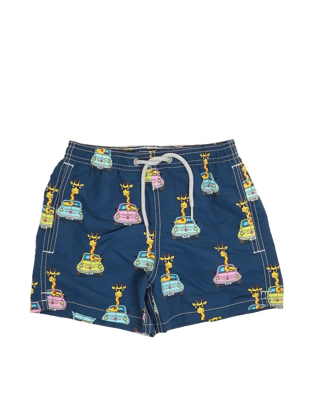 MC2 Saint Barth Kids x Fiat 500 short de bain Jean à imprimé animalier - Bleu MC2 Saint Barth Kids x Fiat 500 short de bain Jean à imprimé animalier - Bleu