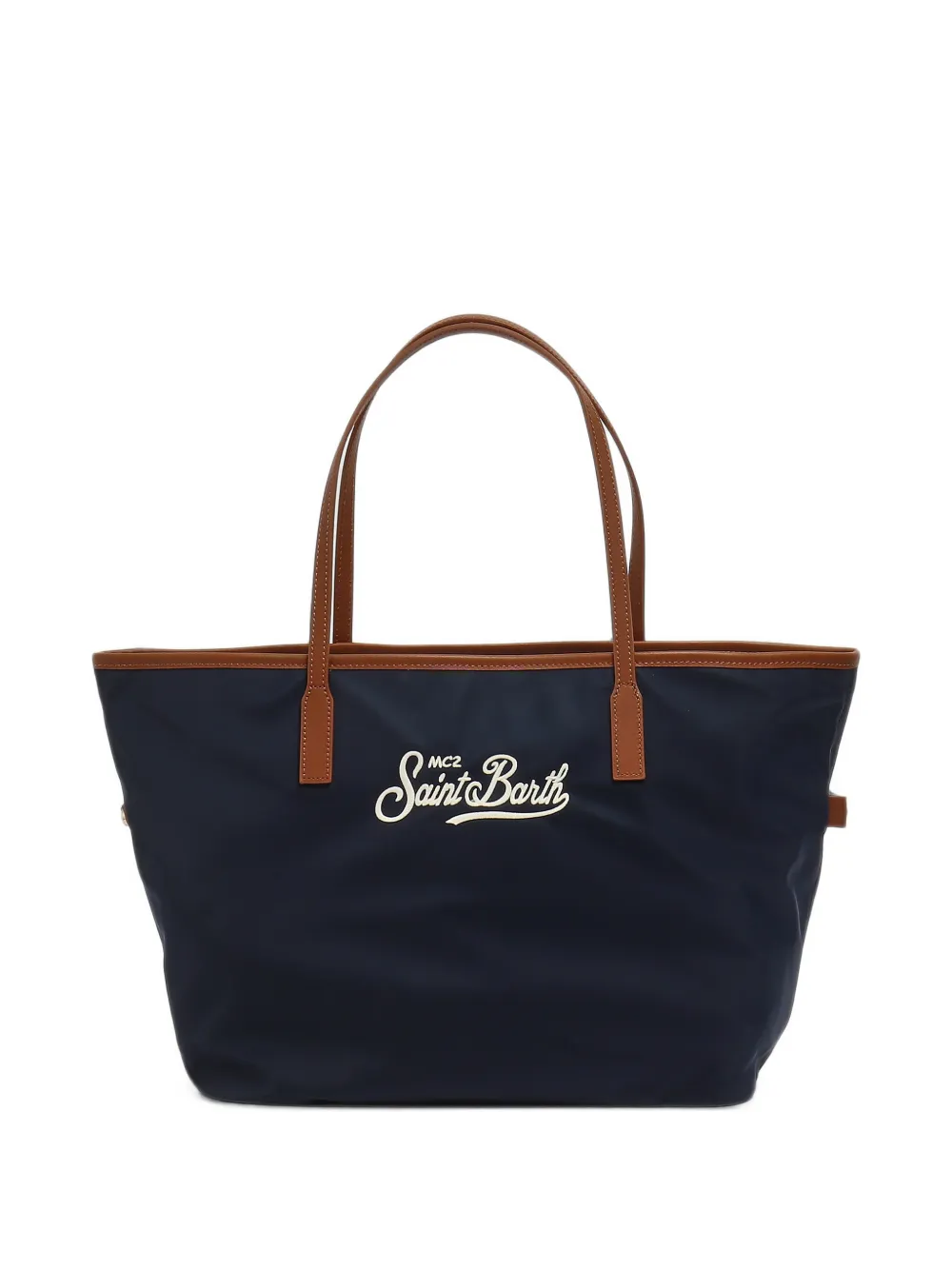 MC2 Saint Barth City shopper met geborduurd logo Blauw