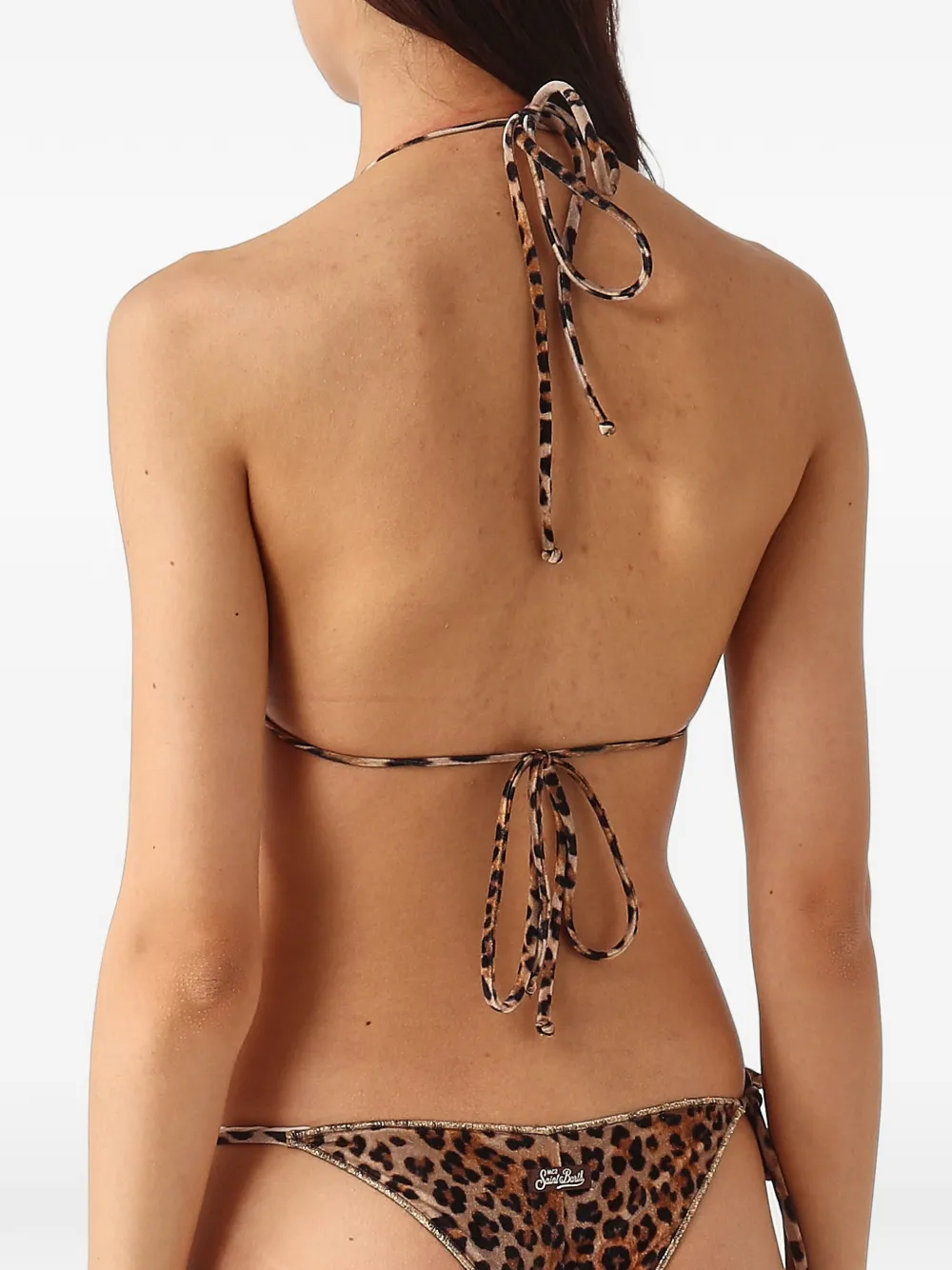 MC2 Saint Barth Leah Overlock triangle bikini top Bruin