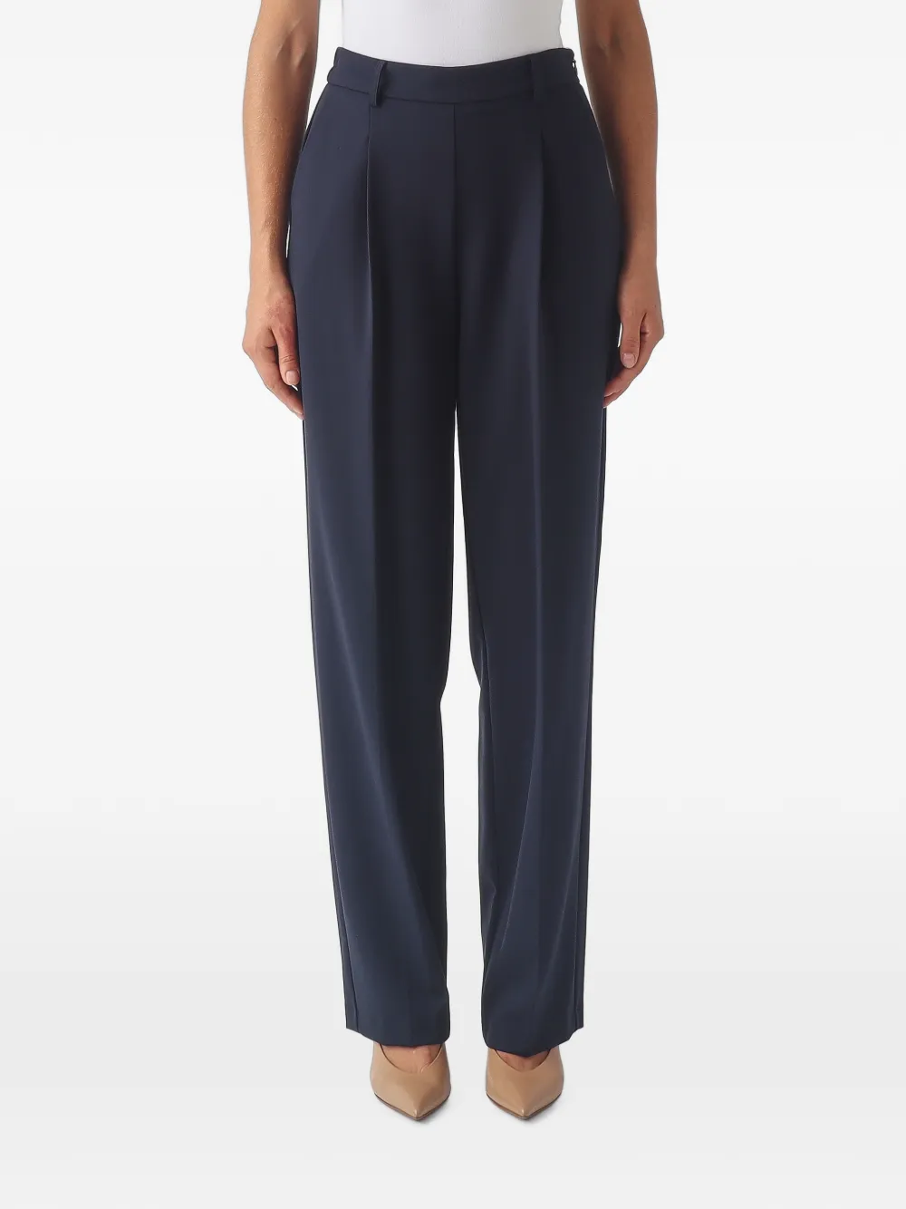 TWINSET pleated trousers - Blu