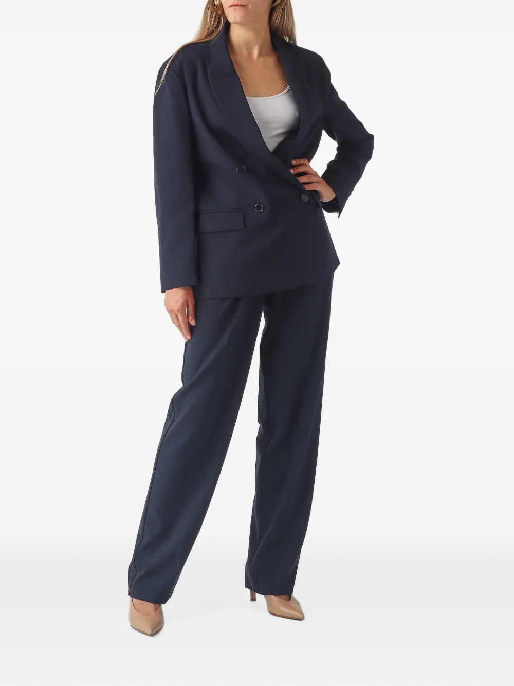 TWINSET Plooibroek Blauw
