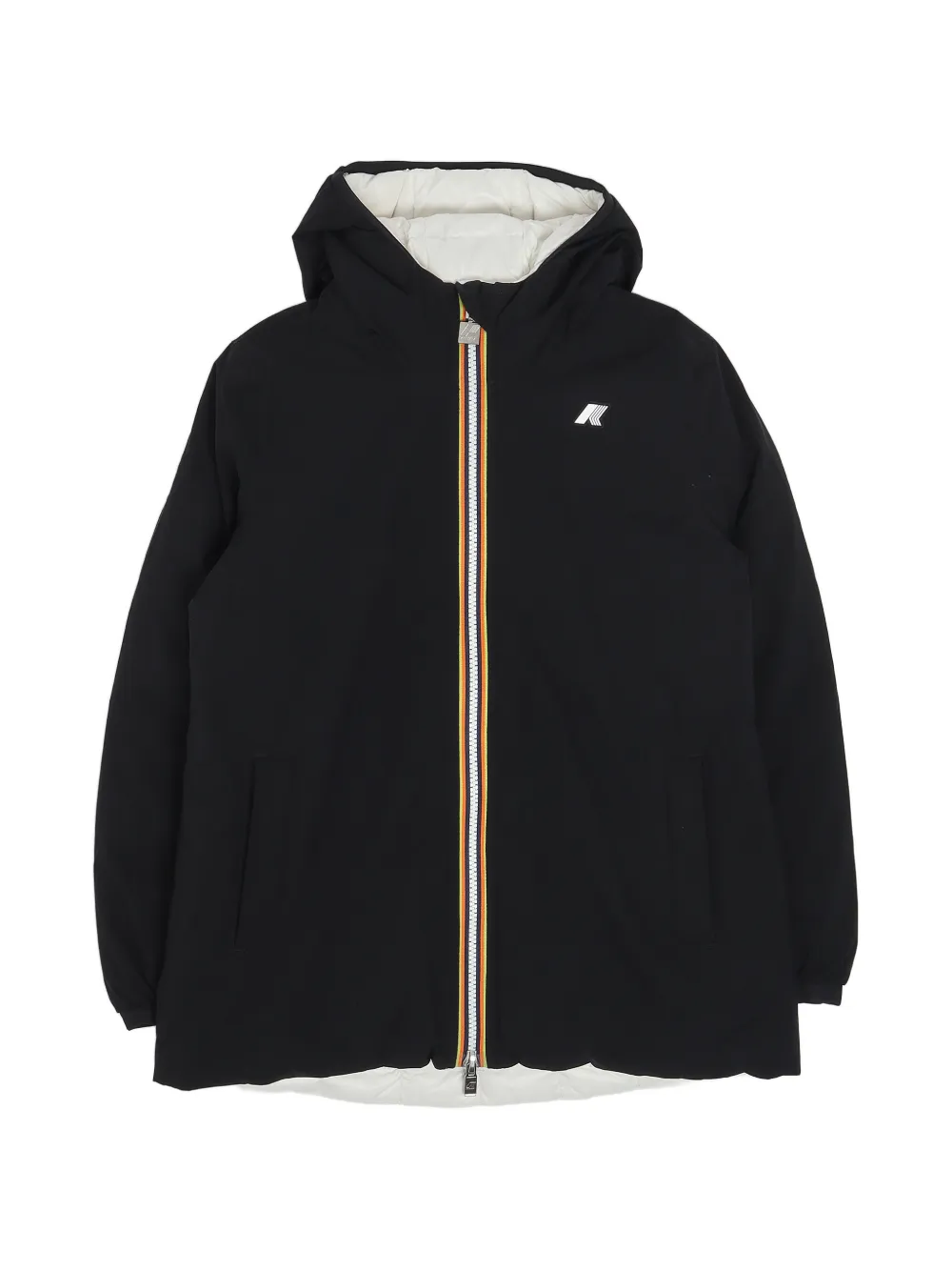 K Way Kids reversible hooded jacket - Nero
