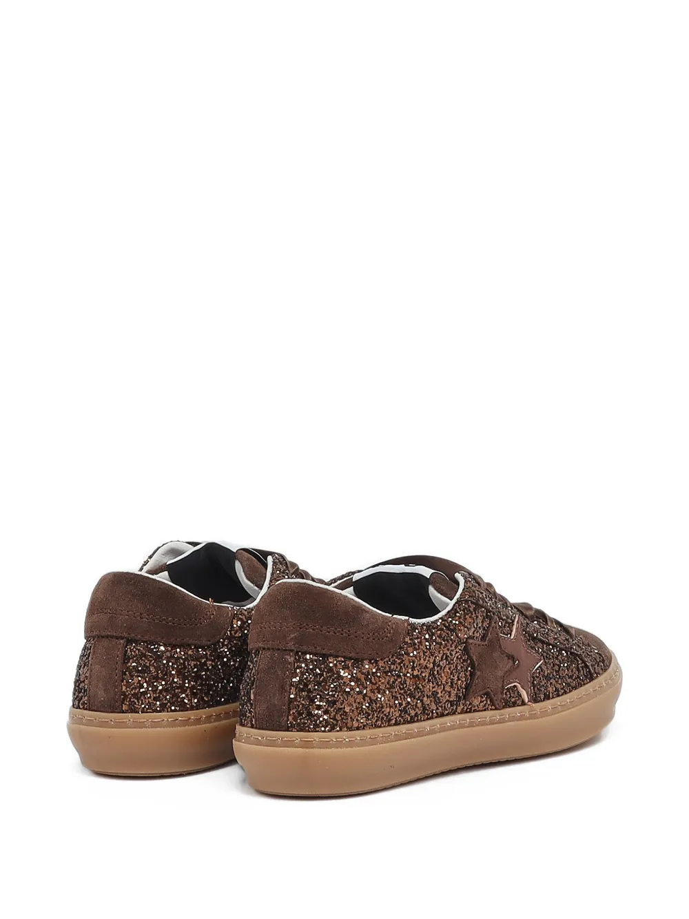 2 Star Kids glitter-effect star-patch sneakers Bruin