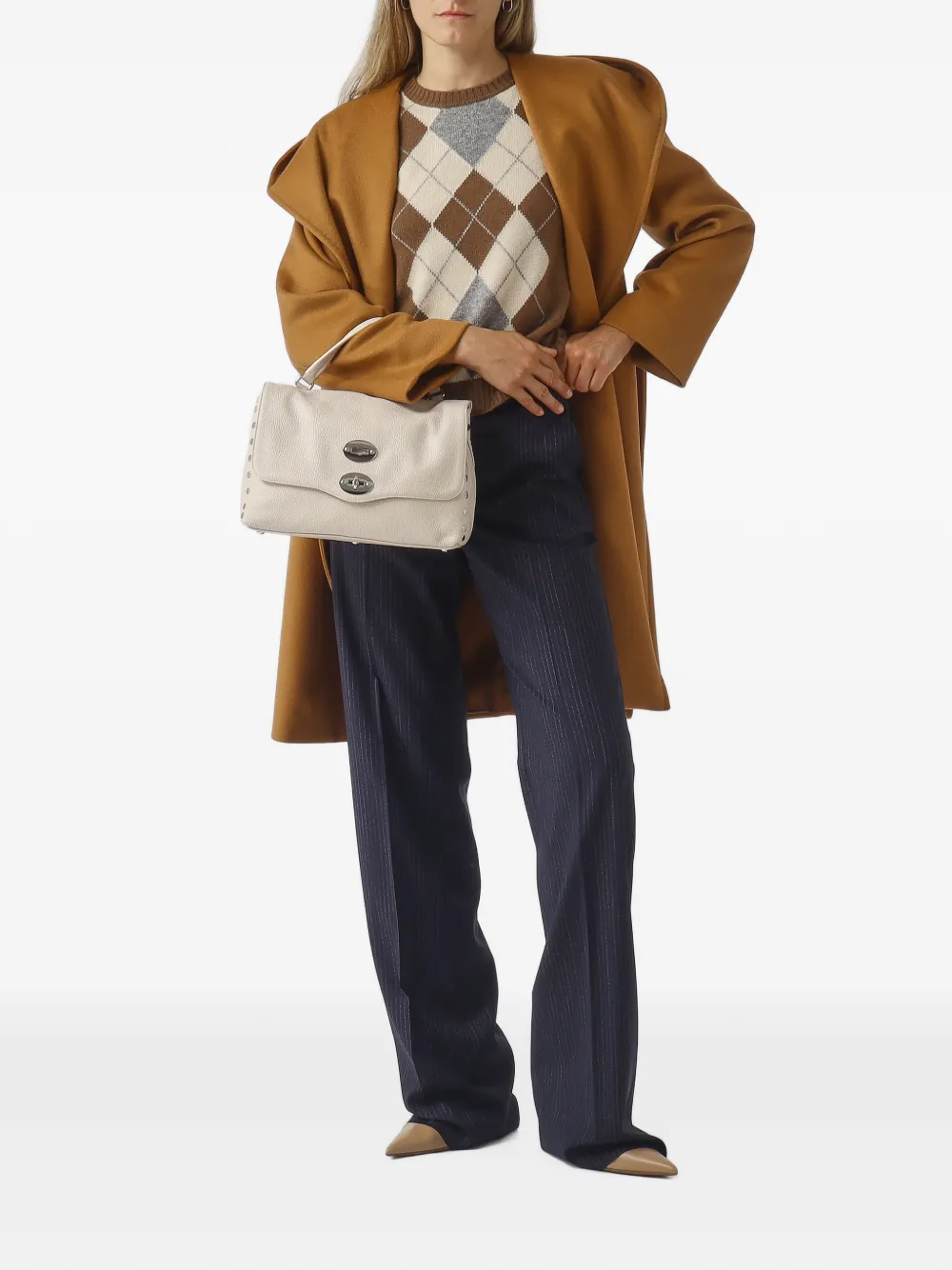 Max Mara hooded belted coat Bruin