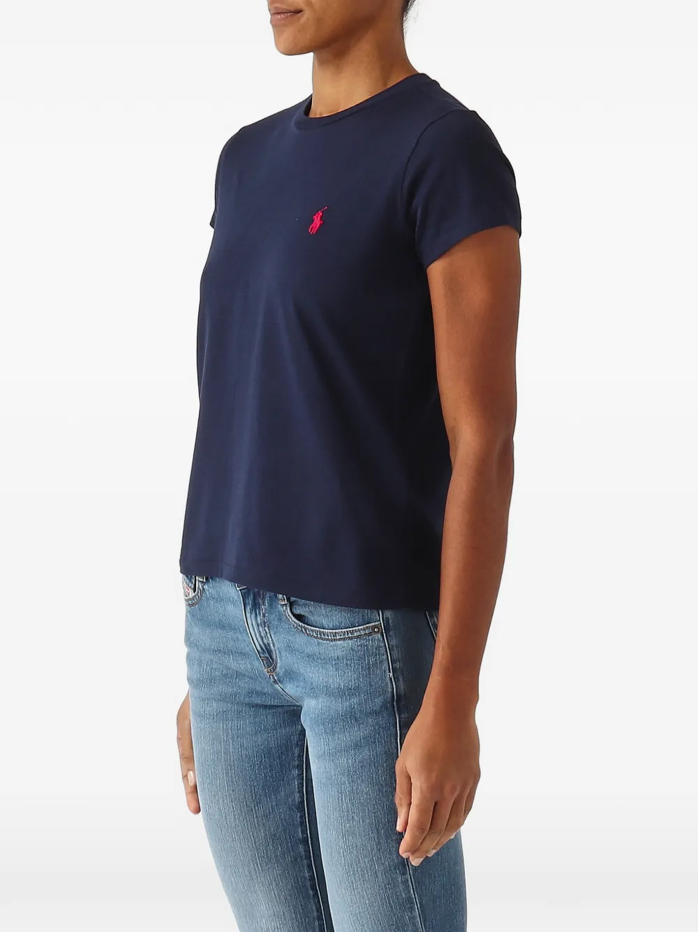 Polo Ralph Lauren T-shirt met geborduurd logo Blauw