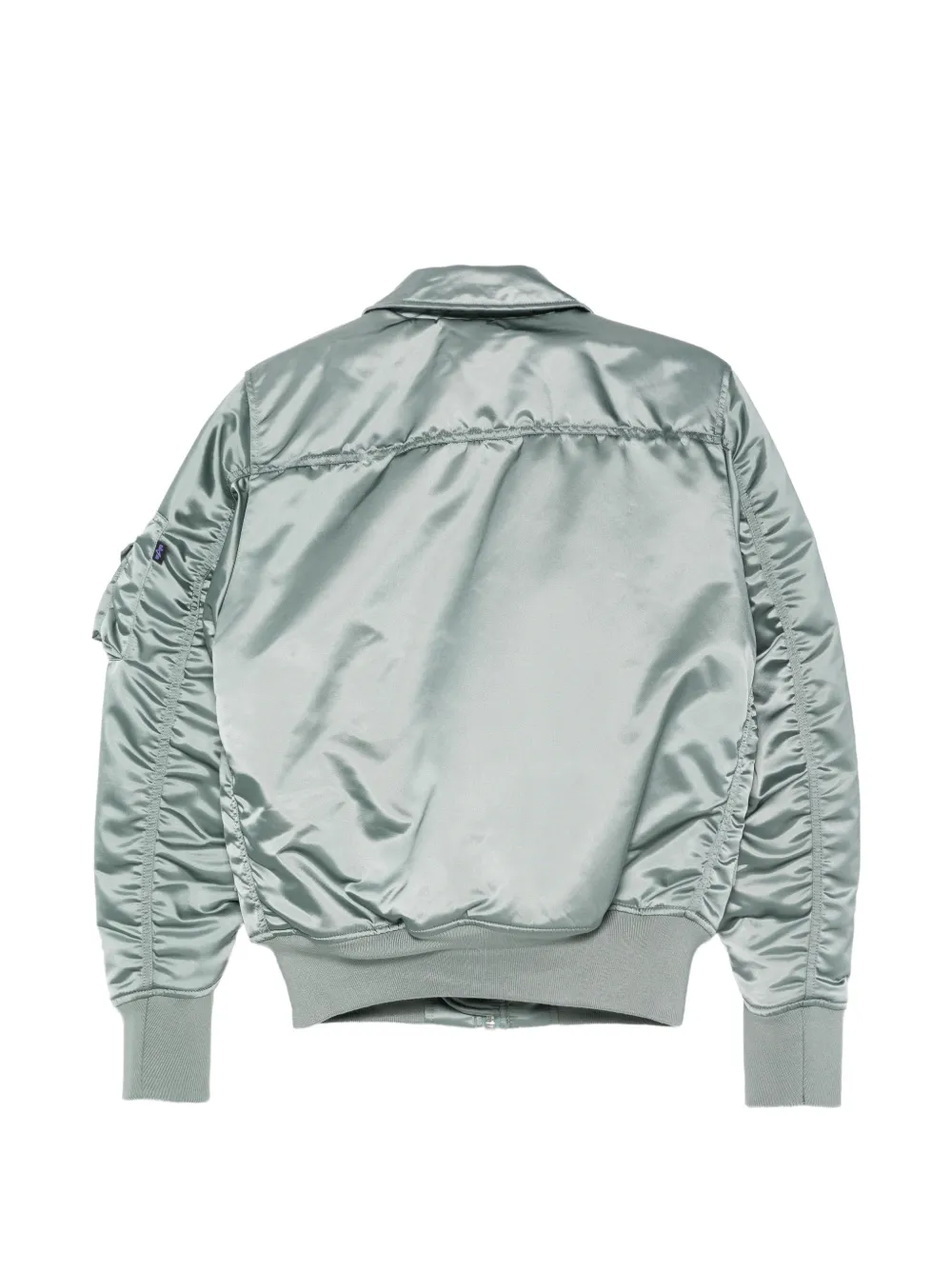 Alpha Industries CWU-45 P bomberjack met logo-patch Groen
