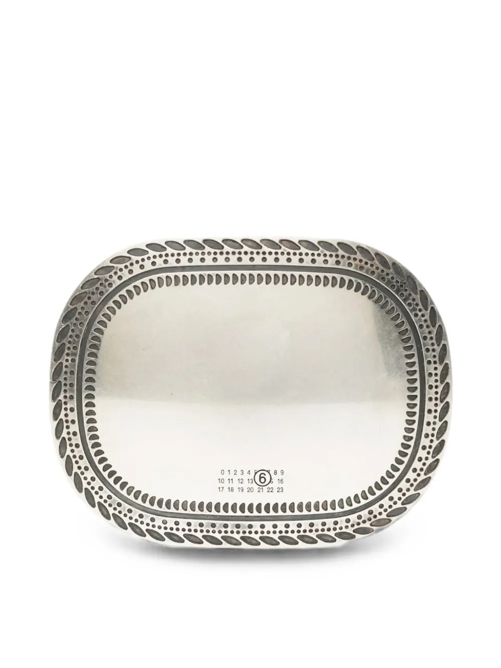 MM6 Maison Margiela engraved buckle-motif brooch · OS
