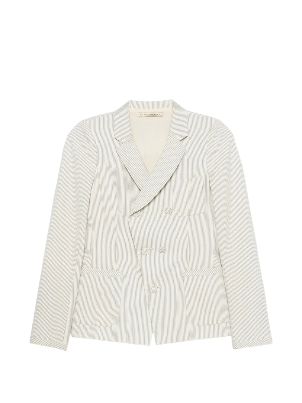 Balenciaga Pre-Owned 2000s doppelreihige Jacke - Weiß