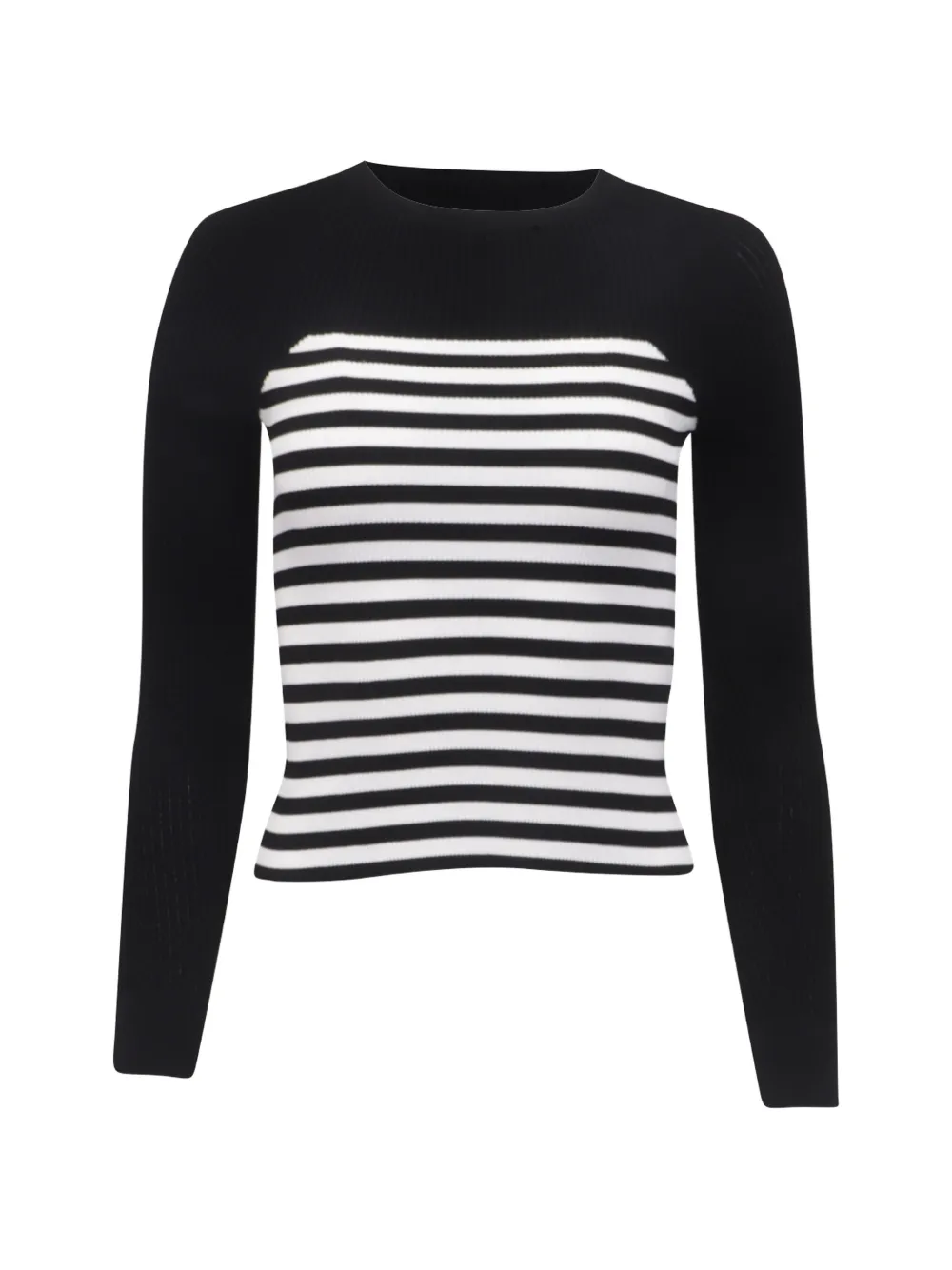 Max Mara Braies striped ribbed sweater - Nero