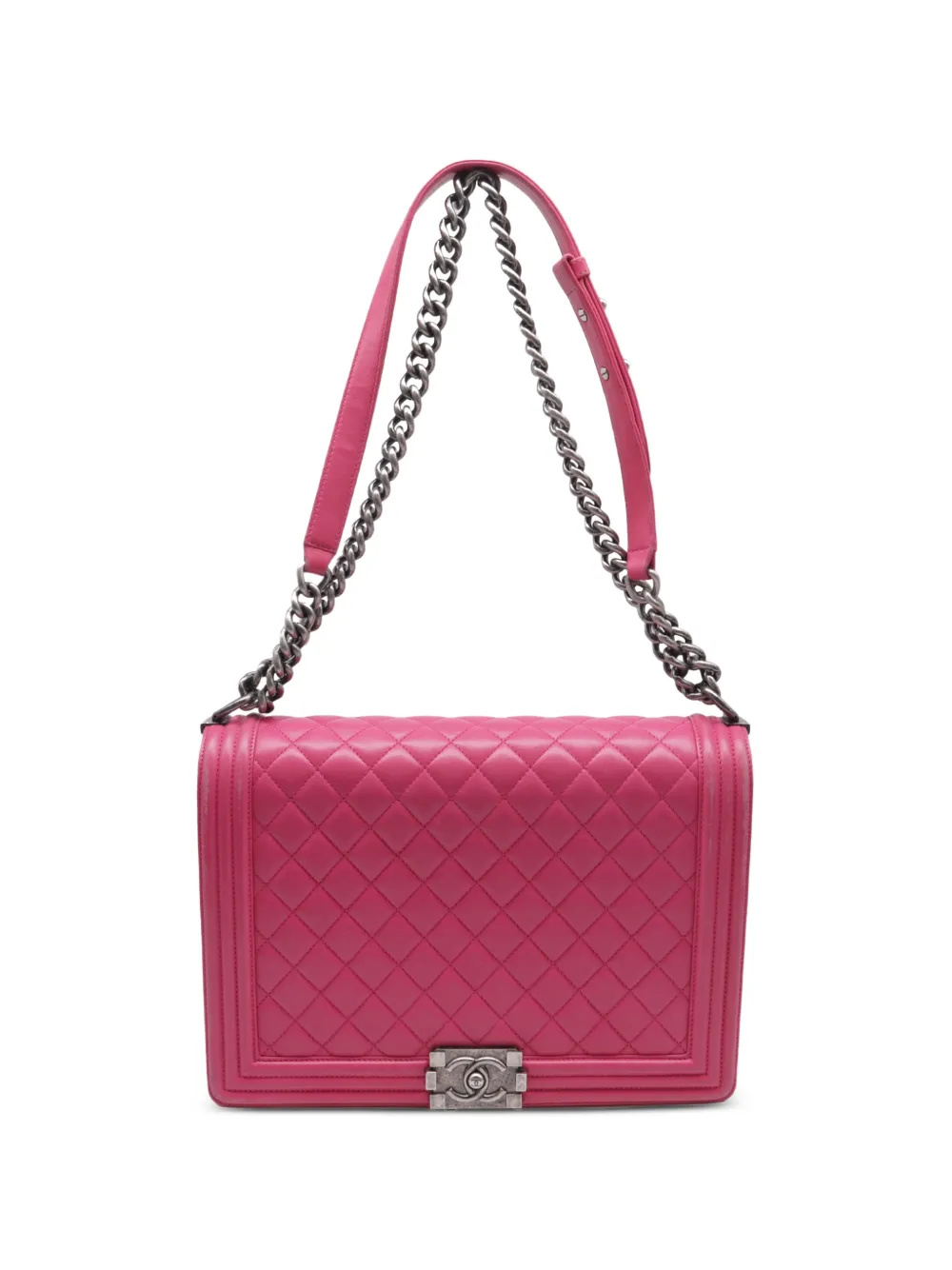 CHANEL Pre-Owned Boy quilted shoulder bag - Rosa