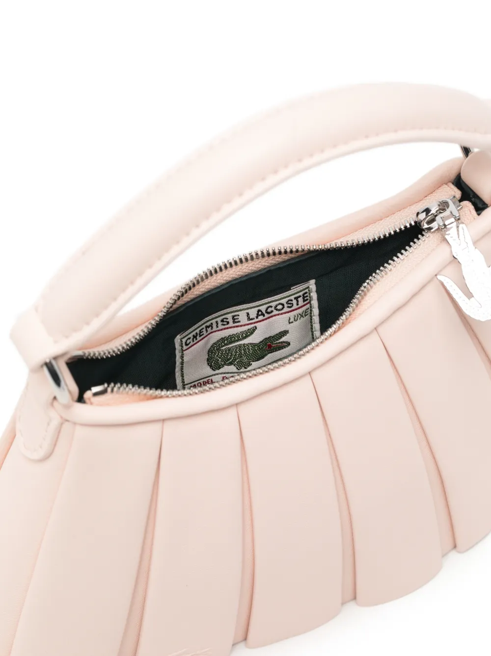 Lacoste XS Lenglen leren schoudertas Roze
