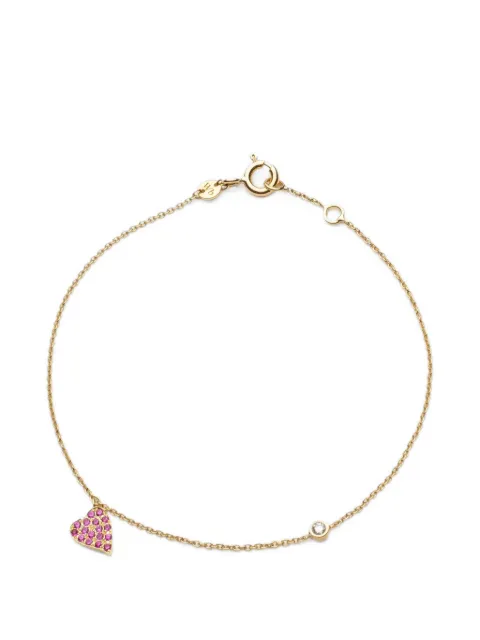 We by WHITEbIRD pulsera Clarisse Coeur con diamante y rubí